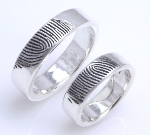 These fingerprint rings are what led us to Brent and Jess- As unique those exchanging vows! We knew immediately that these were the rings for us- but Brent's and Jess's shared love for furry family members sealed the deal. These fingerprint rings are what led us to Brent and Jess- As unique those exchanging vows! We knew immediately that these were the rings for us- but Brent's and Jess's shared love for furry family members sealed the deal.