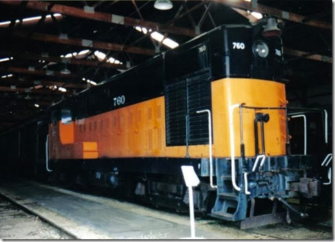 Milwaukee Road #760 at the Illinois Railway Museum on May 23, 2004