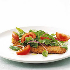 Veal Cutlets with Arugula and Tomato Salad