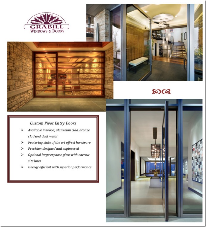 Custom Pivot Entry Doors