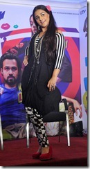 Cute Vidya Balan Photos in Black and White Checkered Dress