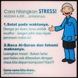 Cara Hilangkan Stress Yang Mudah !