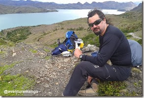 Lanchando com o visual do Lago Nordenskjöld