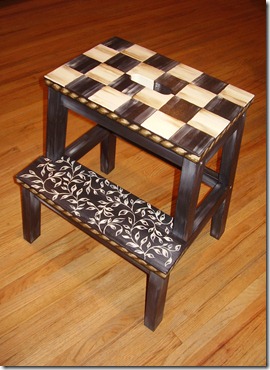 checked stool