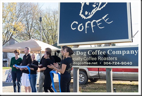 Black Dog Coffee Shop ribbon cutting