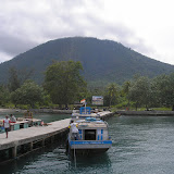 Docking at Sebesi pier (Daniel Quinn, February 2011)