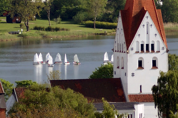 Haderslev Dam, Gl. Haderslev Kirke og nogle optimistjoller