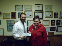 KCII's General Manager Joe Nichols with Michelle Nash of Ainsworth