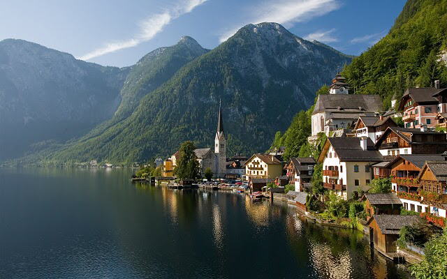 Europe : Eine Kliene stadt von Austria(Hallstatt Village).
