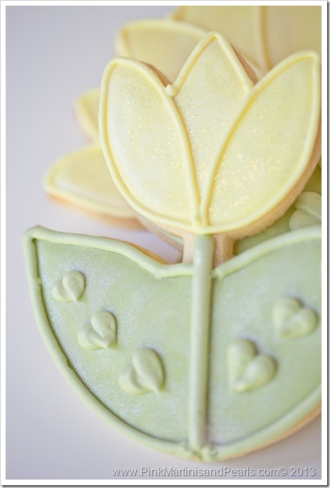 tulip bridal shower cookies