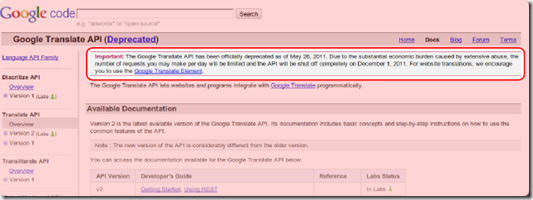 Google-Translate Api