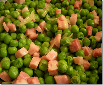 Piselli e pancetta 
