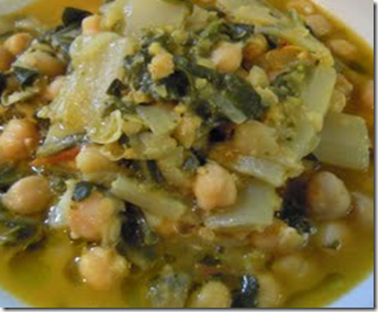 Minestra di ceci con zafferano 