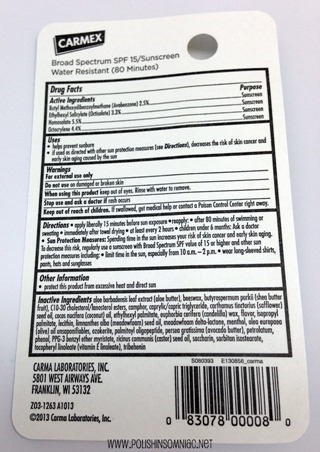 Carmex Moisture Plus Lip Balm ingredients Carmex Moisture Plus Lip Balm ingredients