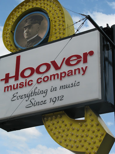 Hoover Music Company on the corner of Jefferson Ave. and Elm St., in Springfield, MO. (Photo credit: Rebekah Clark)