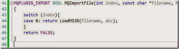 MS3D lines 41 to 48 MS3D lines 41 to 48