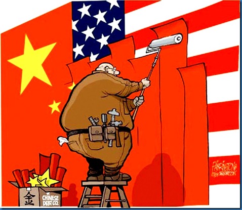 China Overlapping USA toon China Overlapping USA toon