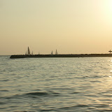 Surfers on the Jetty in Waikiki