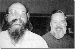 Ken Thompson y Dennis Ritchie, creadores de Unix.