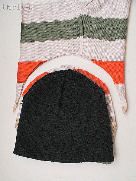Make mittens & hats out of old sweaters - choosetothrive.blogspot.com