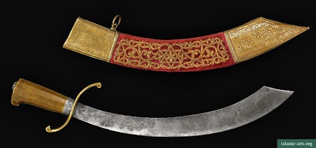 A RARE MARITIME CUTLASS AND SCABBARD, MOROCCO, 