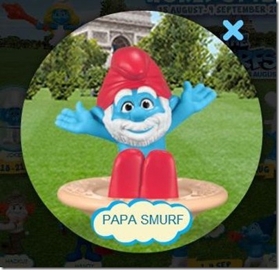Smurf 2 X Happy Meal - Papa Smurf