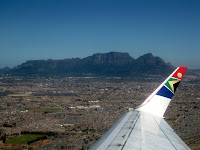 Table Mountain vista from Cape Town - Joburg flight