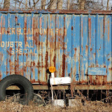 "Blue with Tire" - copyright David Thompson