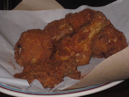 Marcus' seasoned fried chicken ready and waiting for the 