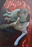 Schaduw - 24 x 30 cm - olieverf op paneel