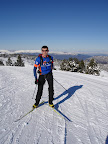 Winter: XC skiing at the Plateau de Beille