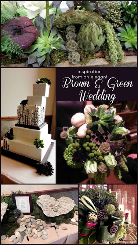 Inspiration from an Elegant Brown and Green Wedding Inspiration from an Elegant Brown and Green Wedding