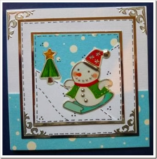 Poundland Christmas stickers card