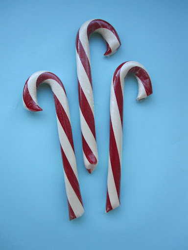 Hammond's has a large selection of candy canes and candy ribbon -- these candy canes are one pound!