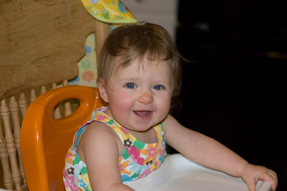 Sam on her 8 month old birthday.
