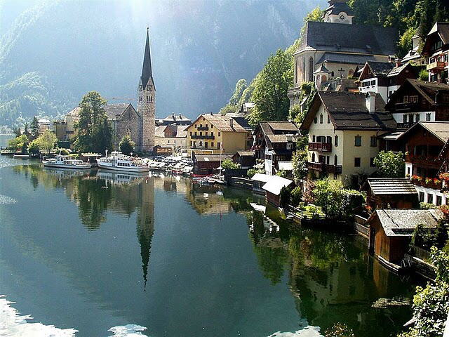 Europe : Eine Kliene stadt von Austria(Hallstatt Village).