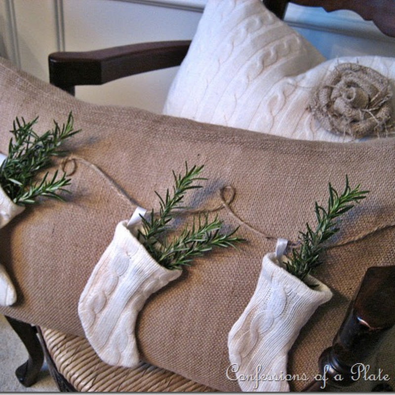 Pottery Barn Inspired Stocking Pillow...and More!