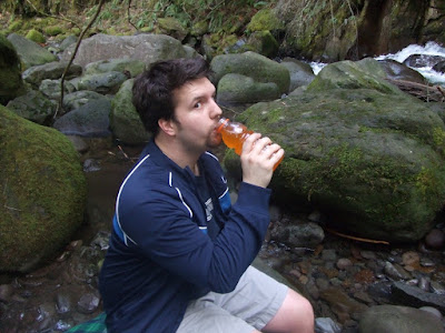 Drinking Gatorade