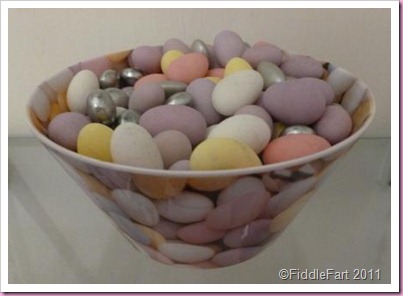 Sugared almonds bowl