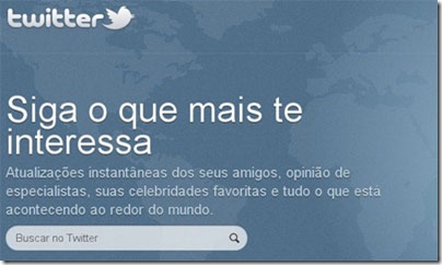 Crie um Twitter em português