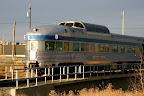 Waterton Park car pulling into Edmonton station