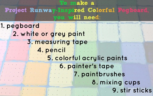 painted pegboard materials list painted pegboard materials list