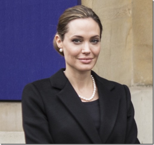 UNHCR Ambassador Angelina Jolie and William Hague arrive at the G8 Summit held at Lancaster House to address the reduction of sexual violence in conflict zones.<br /><br />Featuring: Angelina Jolie<br />Where: London, United Kingdom<br />When: 11 Apr 2013<br />Credit: WENN.com