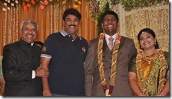 Sundar C @ Four Frames Kalyanam son Wedding Reception