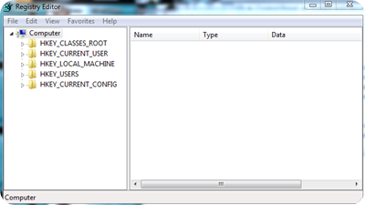 Mengakses Fasilitas Registry Editor pada Windows 7 Mengakses Fasilitas Registry Editor pada Windows 7