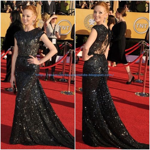 Jayma Mays arrives at the 18th Annual Screen Actors Guild Awards3