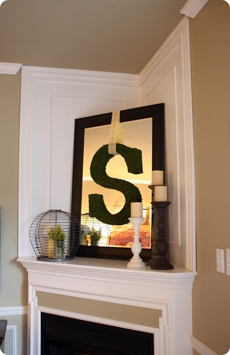 Thrifty Decor Chick: A mirror over the mantel