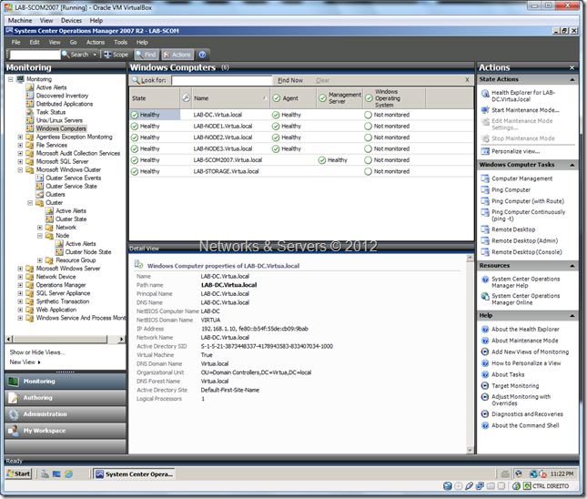 Virtualization Lab SCOM2007