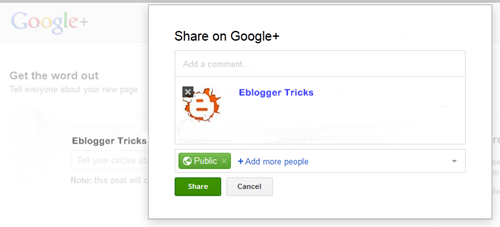 google plus page for blogger 06b share on google plus