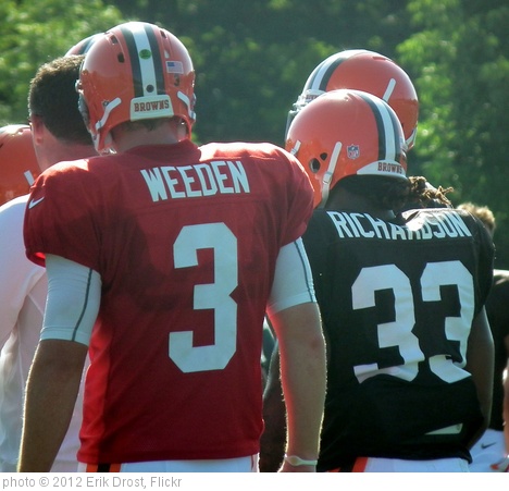 'Brandon Weeden and Trent Richardson' photo (c) 2012, Erik Drost - license: http://creativecommons.org/licenses/by/2.0/